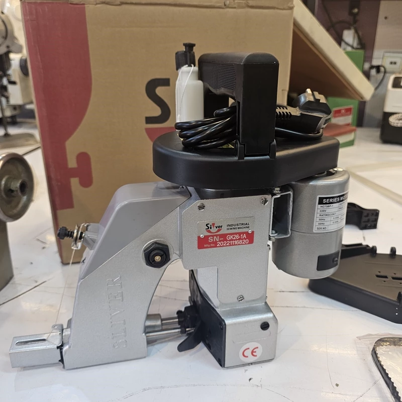 چرخ سرکیسه دوز یا چرخ گونی دوز َسایز نورمال سیلور Silver SN-GK26-1A اصلی نو و اکبند گارانتی طلایی سفارش اروپا 2026(پس کرایه)