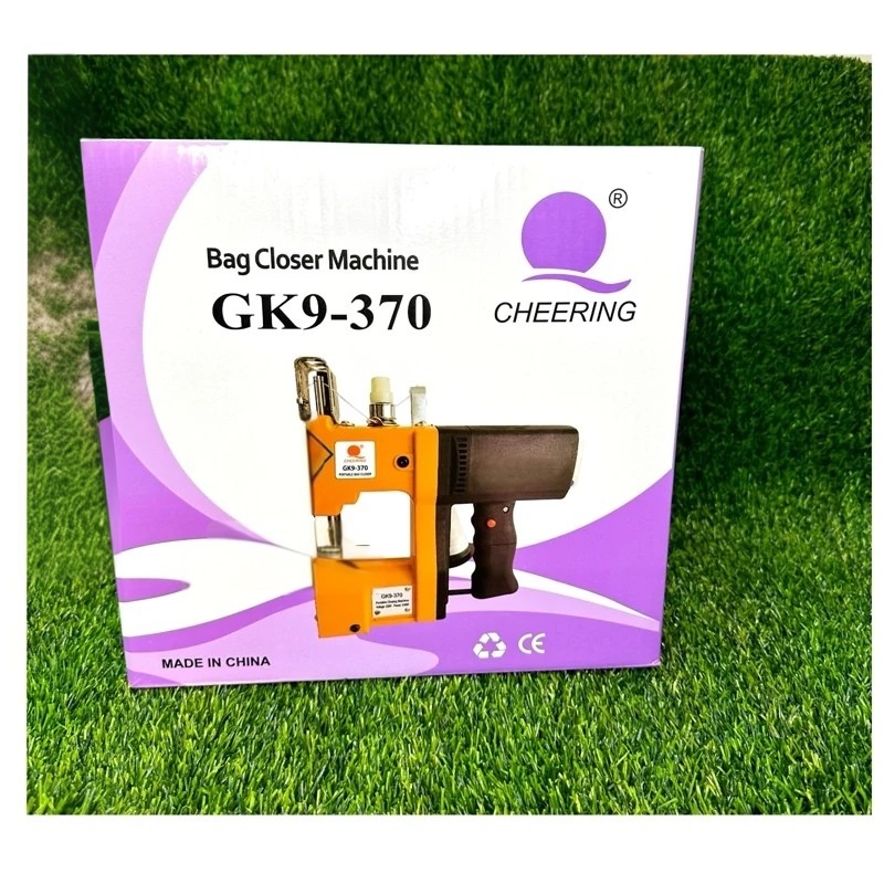 سرکیسه دوز یا گونی دوز مینی چیرینگ مدل JK9-370 اصل مجهز به پمپ روغن اتوماتیک و دستی، همراه با پک لوازم اضافی و متعلقات اصلی و فابریکی و گارانتی طلایی شرکتی(پس کرایه)