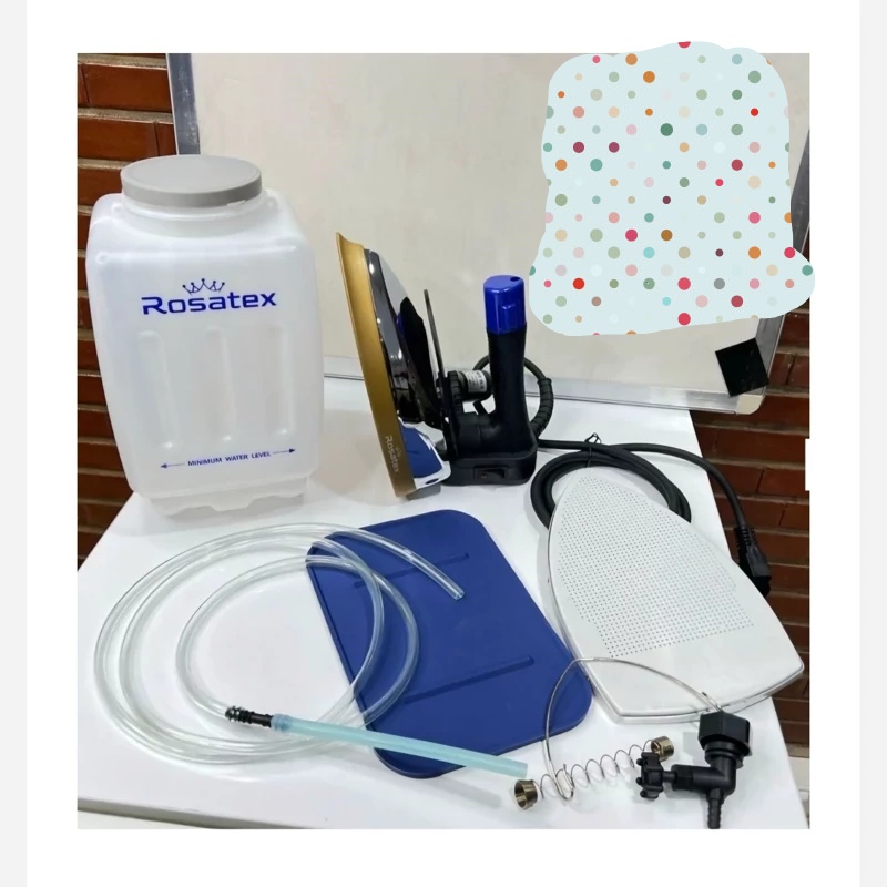 اتو بخار سرمی 1800 وات رزاتکس مدل Rosatex RS-300L اکبند و اصلی با ضمانت اصالت کالا و برگشت وجه (پس کرایه)