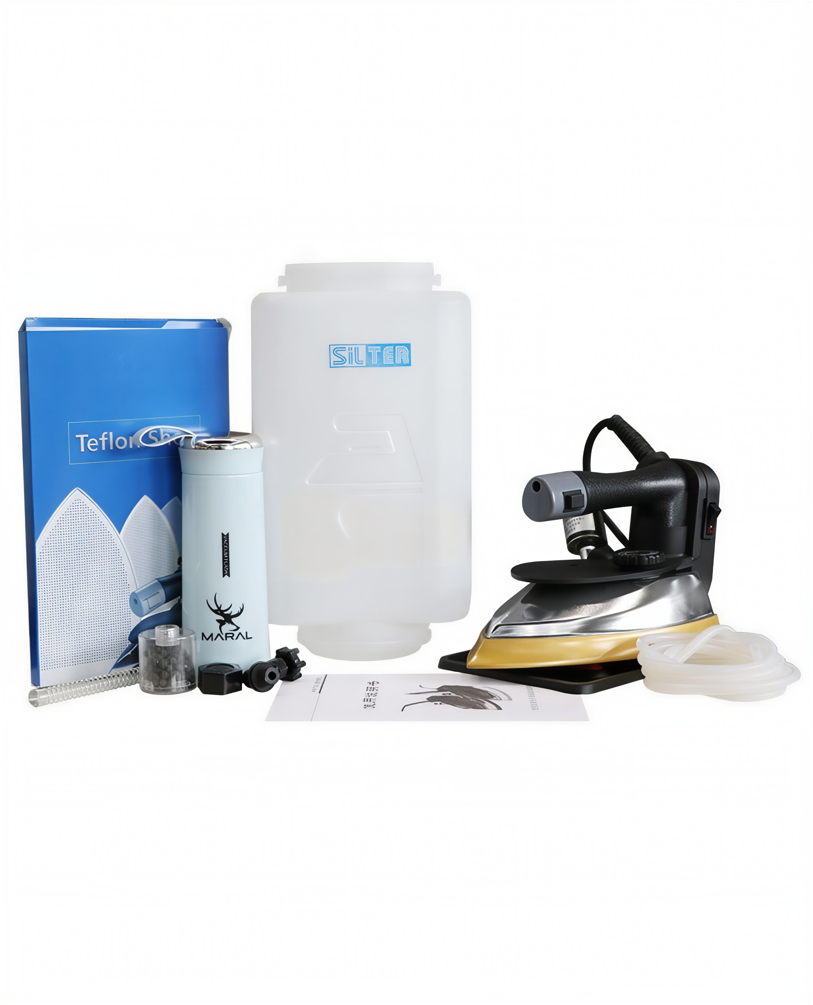 اطو اتو سرمی ##**جدید دیجیتال**## 1900وات سیلتر مدل SILTER SL-390-3L مجهزبه نمایشگر و سنسورهای کامپیوتری و پیشرفته روز دنیا، دارای فیلتر آب قابل تعویض و کفی پهن طلایی سرامیکی ستاره ای قابل تعویض و شست و شو اصل، بهترین برند اتو در ایران، گارانتی طلایی، با تمام لوازم اضافی و فابریکی و یک عدد هدیه و ضمانت اصالت کالای امین دوختیران (پس کرایه)